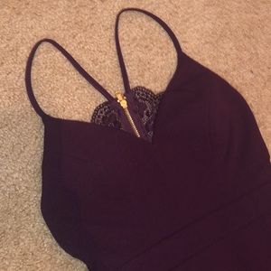 ❤️ Violet Lace-Black Mini Dress